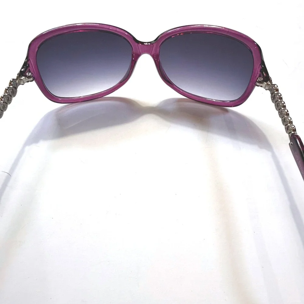 Oversized Purple Butterfly Sunglasses Italy Design Gradient Lens